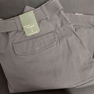 Mutual Weave Men's Belted Cargo Shorts in Gray